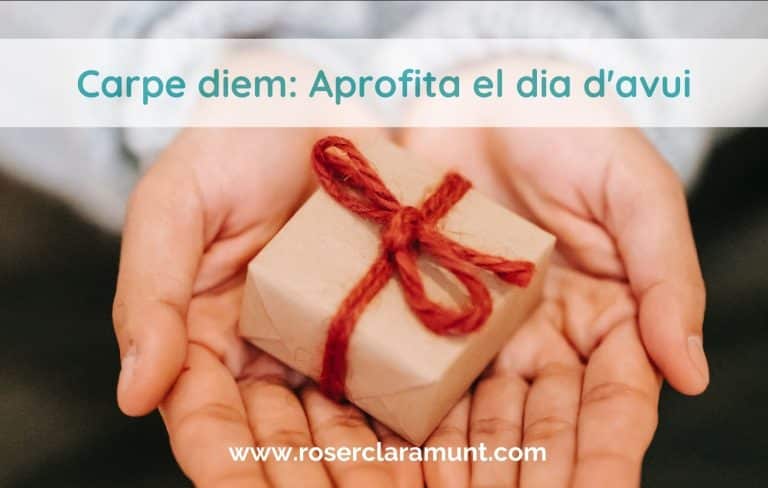 carpe diem - aprofita el dia d'avui - blog de Roser Claramunt